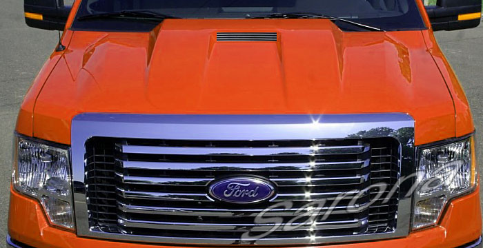 Custom Ford F-150  Truck Hood (2009 - 2014) - $1190.00 (Part #FD-025-HD)